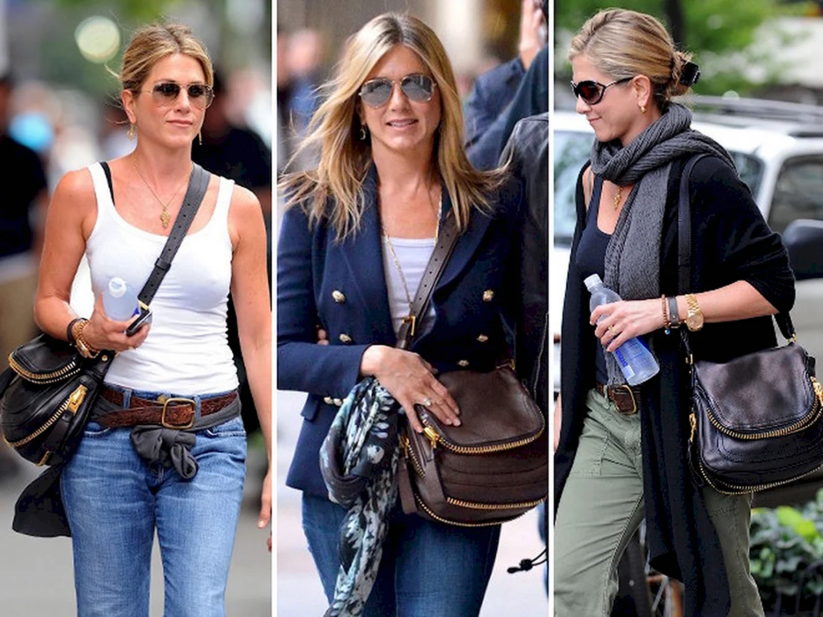 идеи образа з сумками через плечо